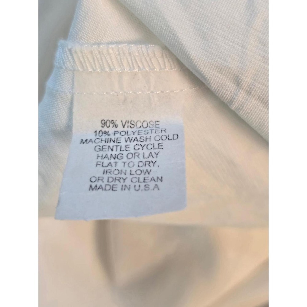 FH Clothing Co White Button Down Tunic Top Long Sleeve Coastal Old Money Small - Picture 5 of 8